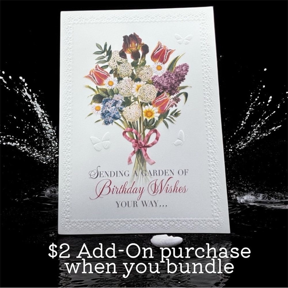 $2 Add-On 🆕Garden Bouquet Birthday Card